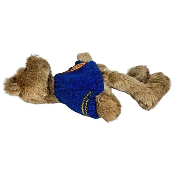 Gund COSMO The Teddy Bear Plush Celebrates 2000 Stuffed Animal 13” Blue Sweater - Picture 4 of 11